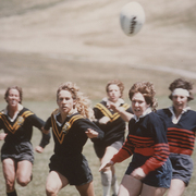 Women's rugby match in 1980