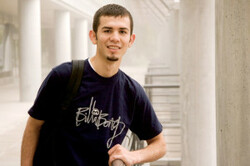 Eduardo Hernandez, an undergraduate in computer engineering. Vice president of the Society of Hispanic Professional Engineers on campus; received two scholarships to defray college costs; resident adviser; active in the Multicultural Engineering Program and the statewide Mathematics, Engineering, Science Achievement program; School of Engineering mentor for freshmen.